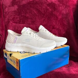 Skechers Women's Light Beige Slip-ins Sneakers